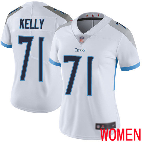 Tennessee Titans Limited White Women Dennis Kelly Road Jersey NFL Football #71 Vapor Untouchable->youth nfl jersey->Youth Jersey
